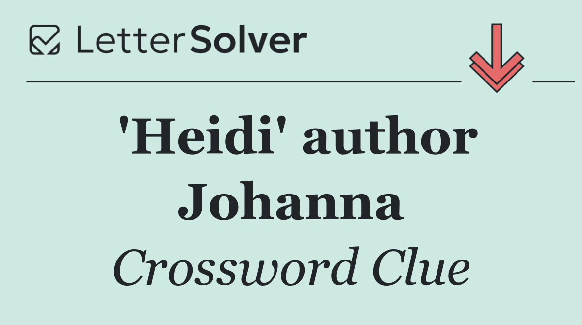 'Heidi' author Johanna