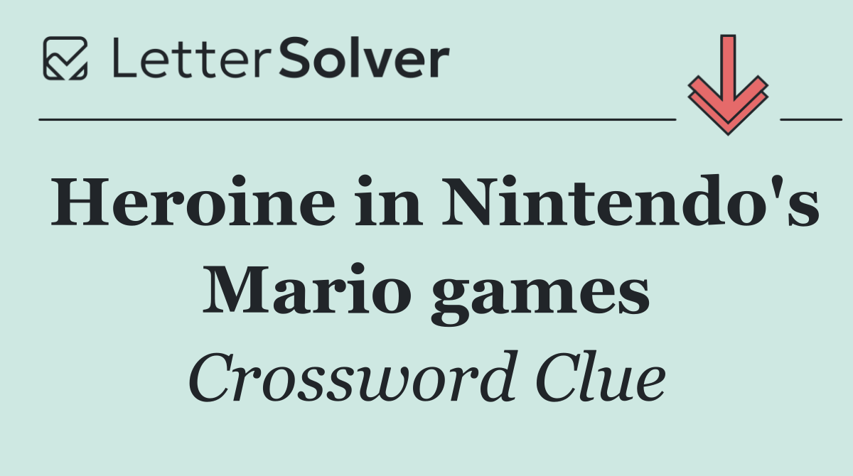 Heroine in Nintendo's Mario games