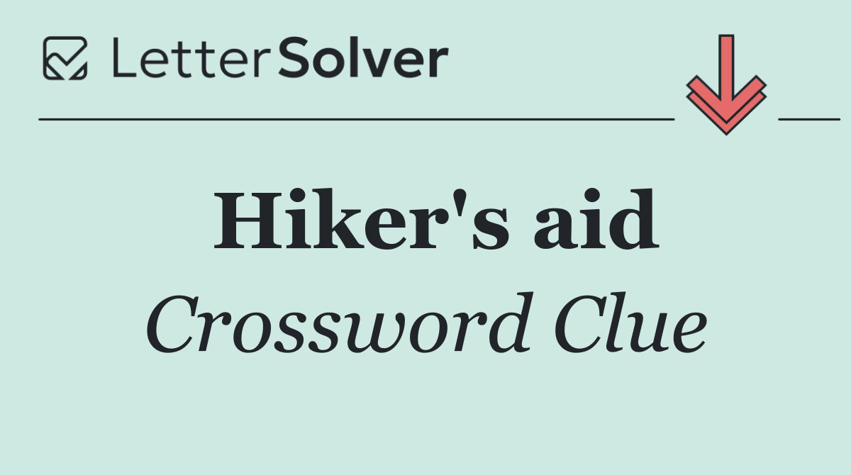 Hiker's aid