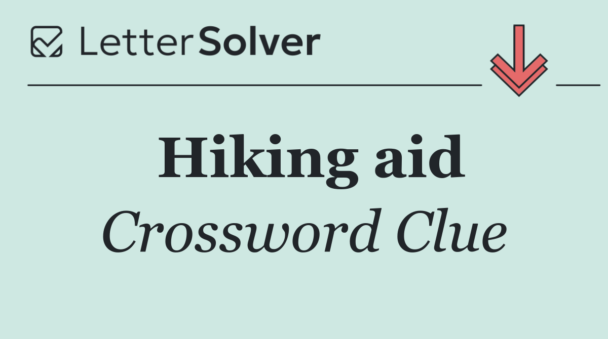 Hiking aid