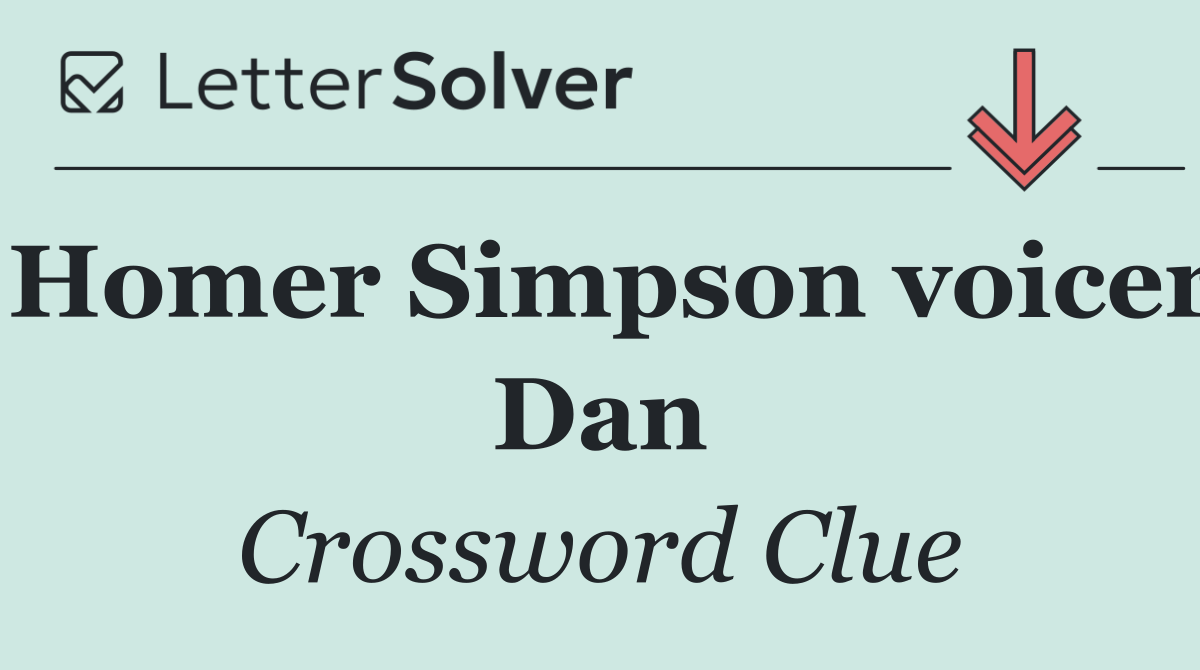 Homer Simpson voicer Dan
