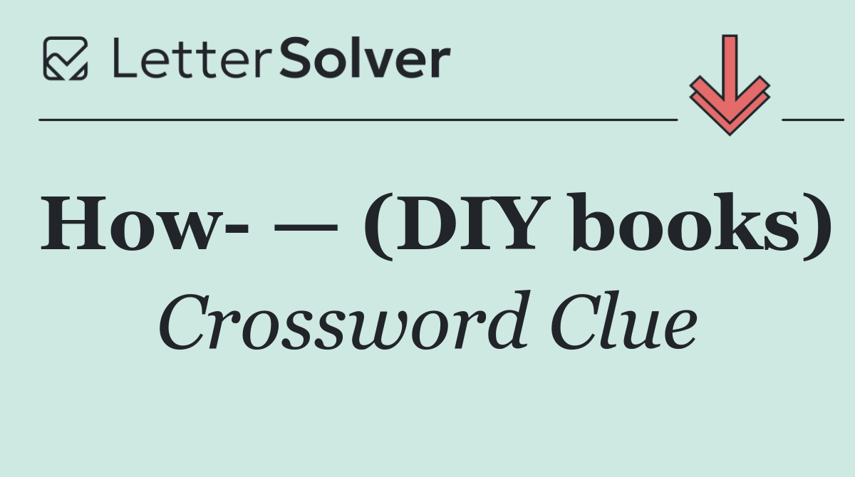 How  — (DIY books)