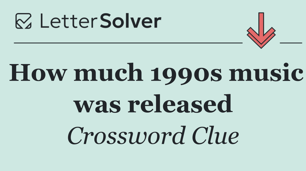 How much 1990s music was released