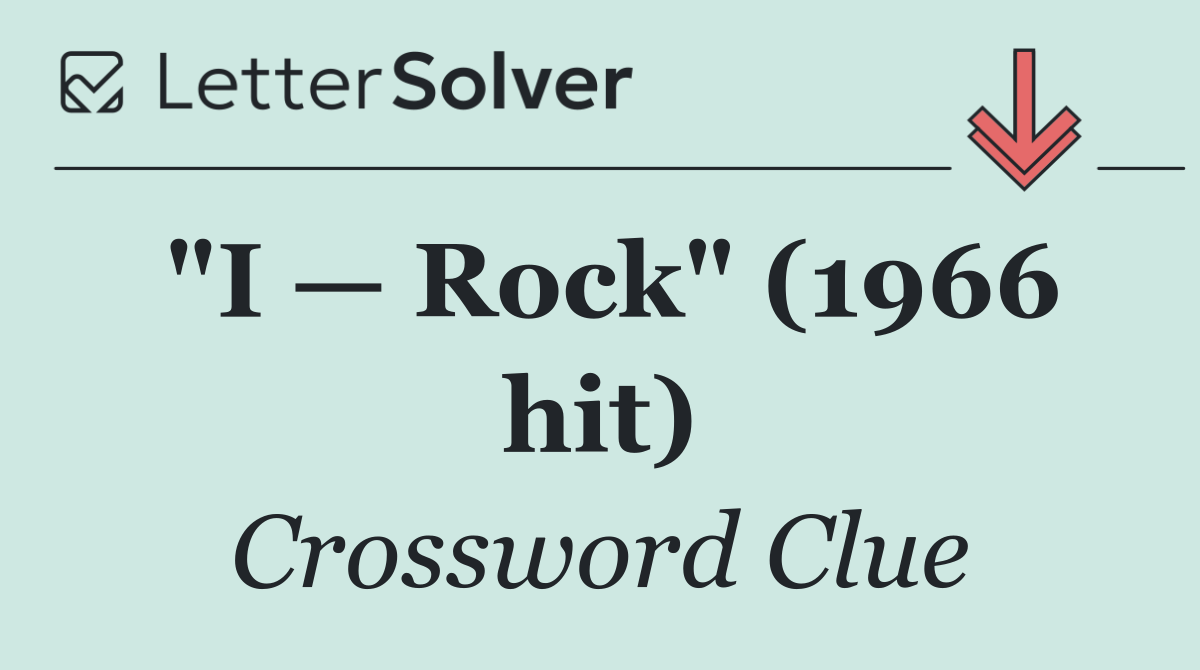 "I — Rock" (1966 hit)