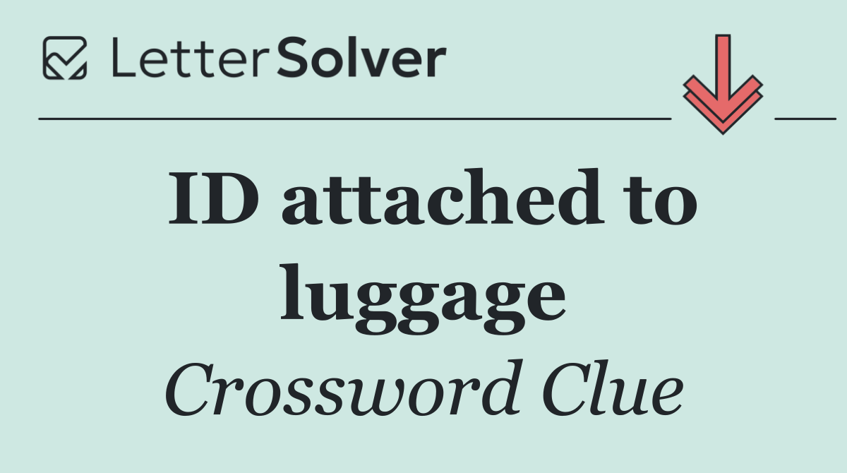 ID attached to luggage