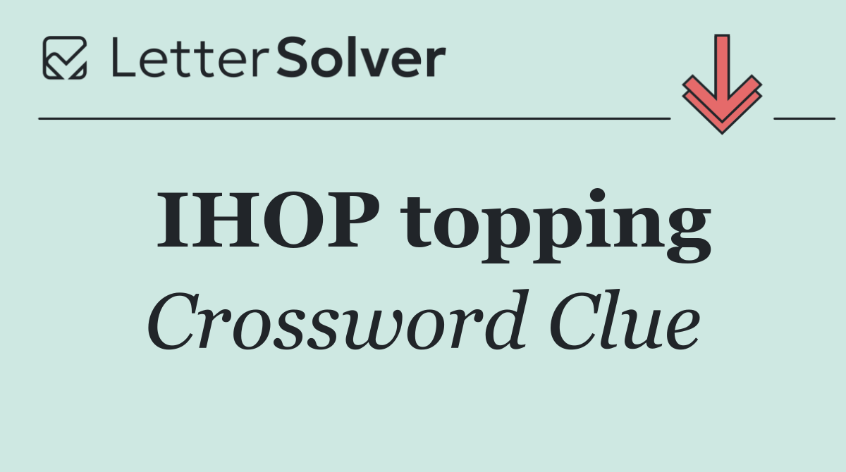 IHOP topping