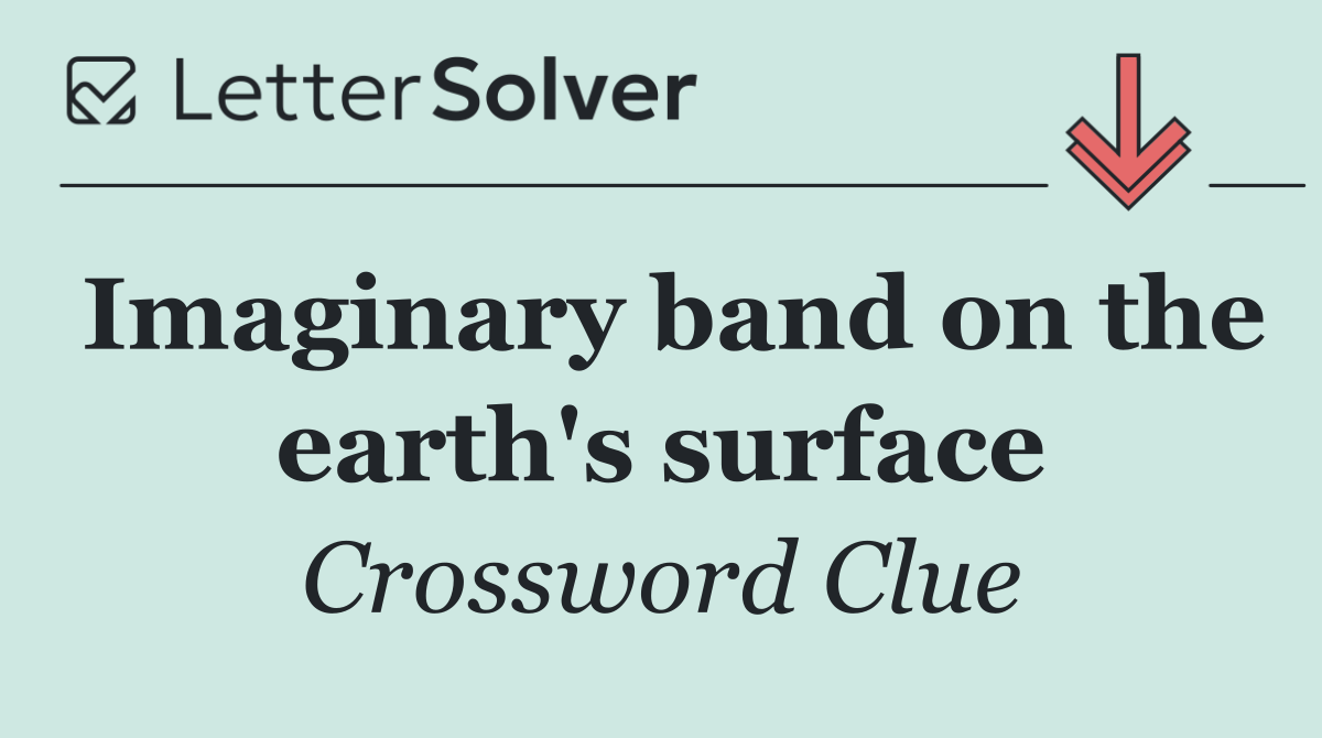 Imaginary band on the earth's surface