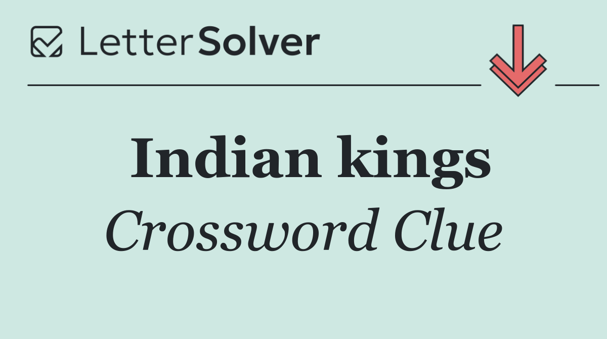 Indian kings