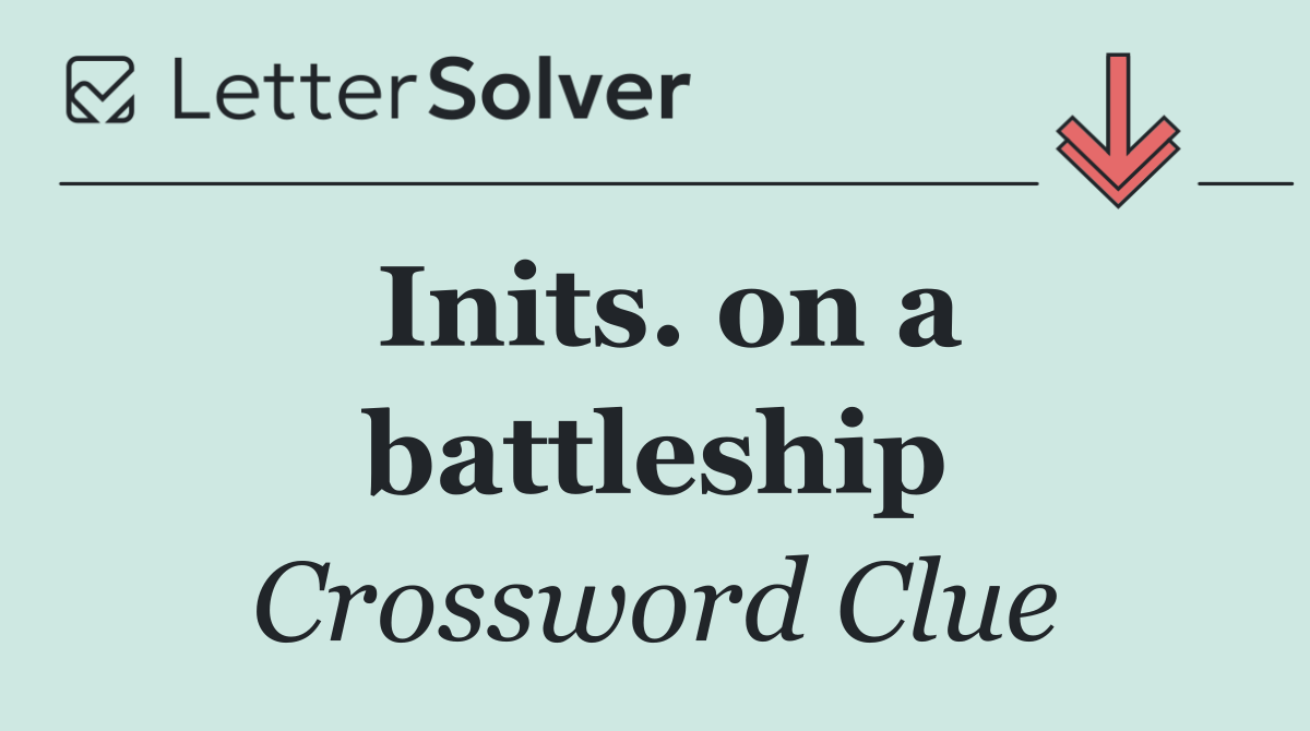 Inits. on a battleship