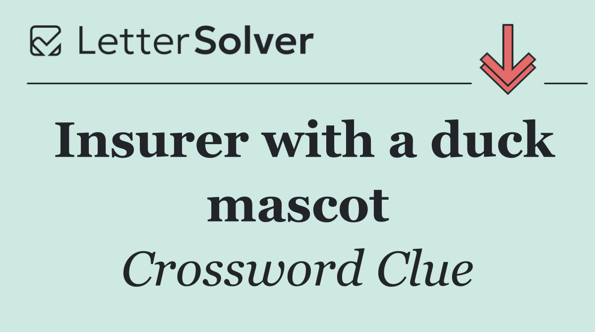 Insurer with a duck mascot