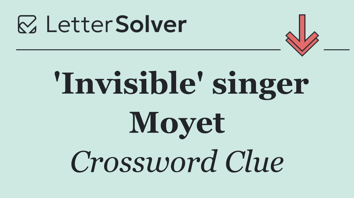 'Invisible' singer Moyet