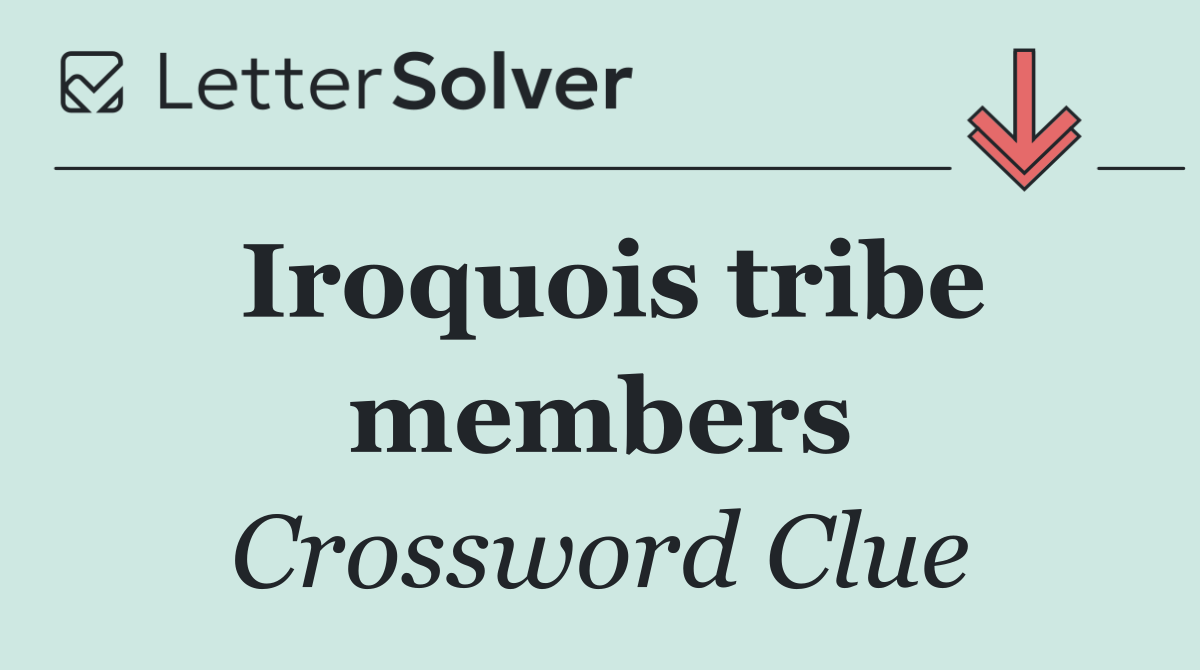 Iroquois tribe members