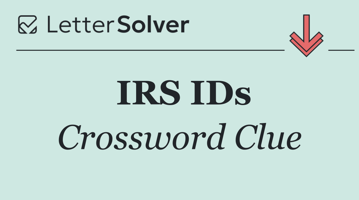 IRS IDs