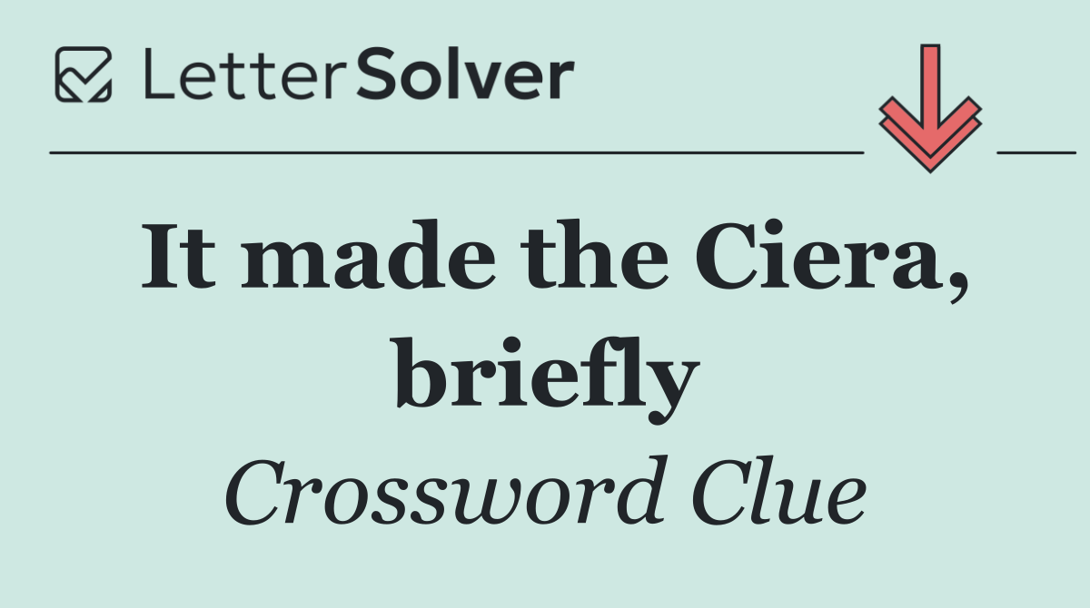 It made the Ciera, briefly