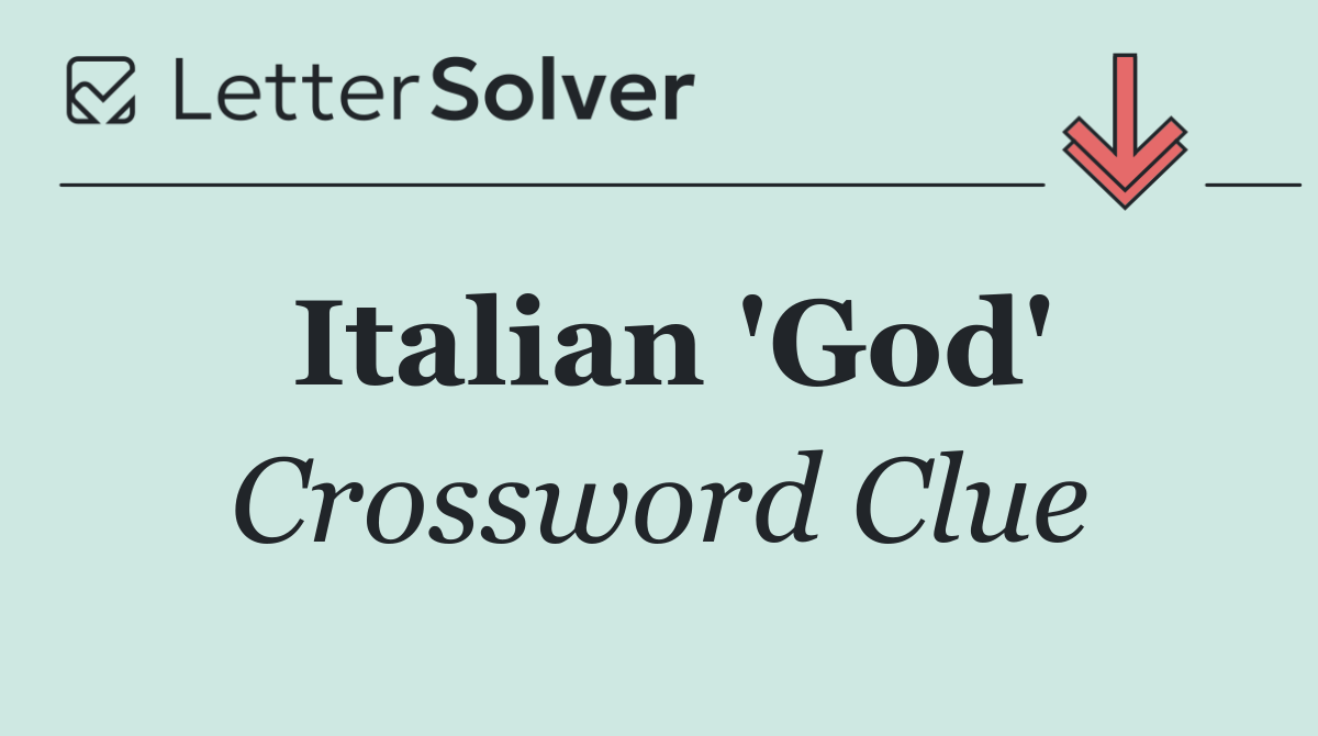 Italian 'God'