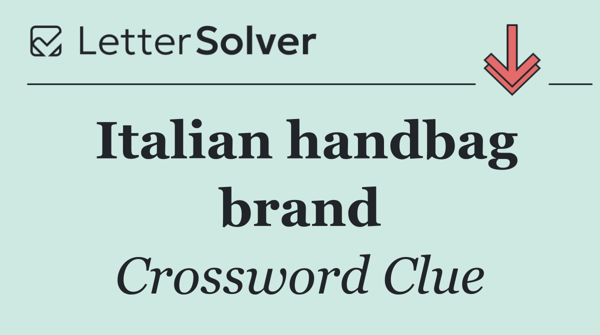 Italian handbag brand
