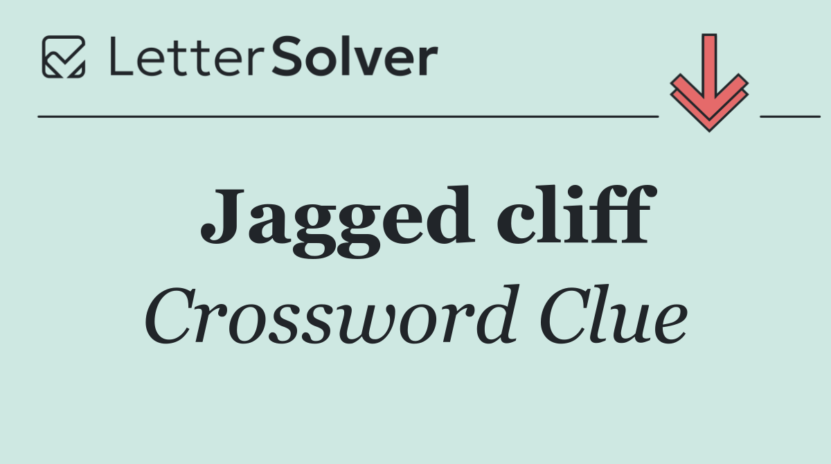 Jagged cliff