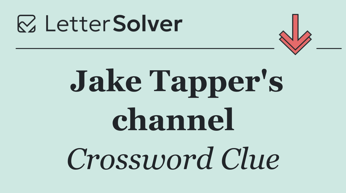 Jake Tapper's channel