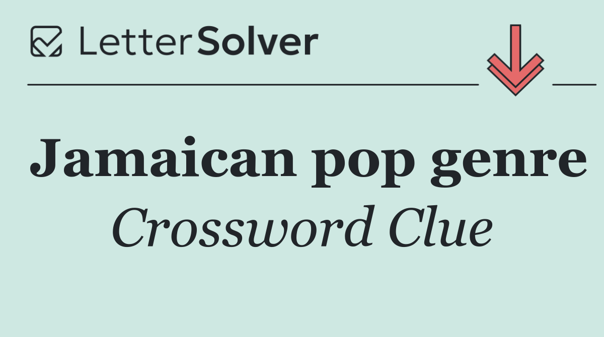 Jamaican pop genre