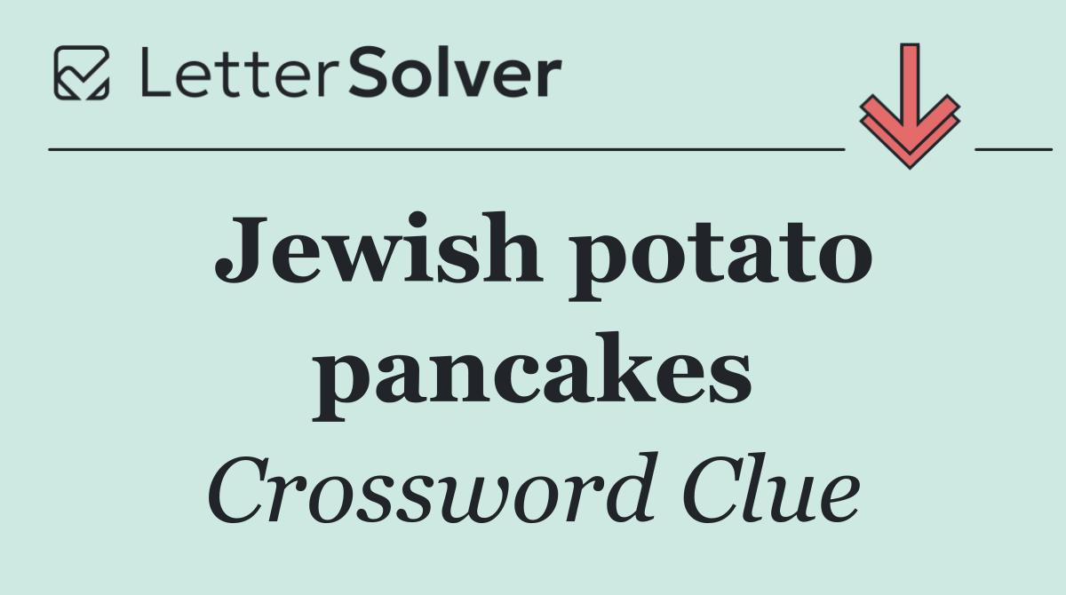 Jewish potato pancakes