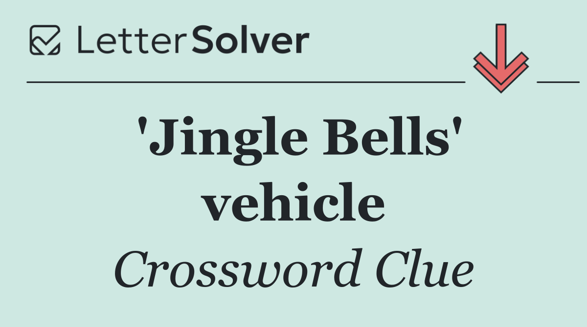 'Jingle Bells' vehicle