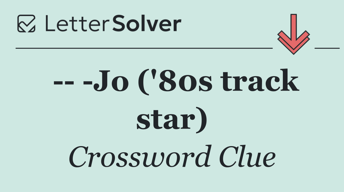     Jo ('80s track star)