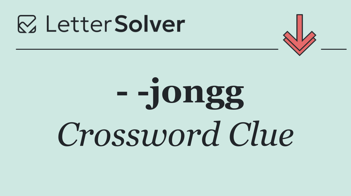    jongg