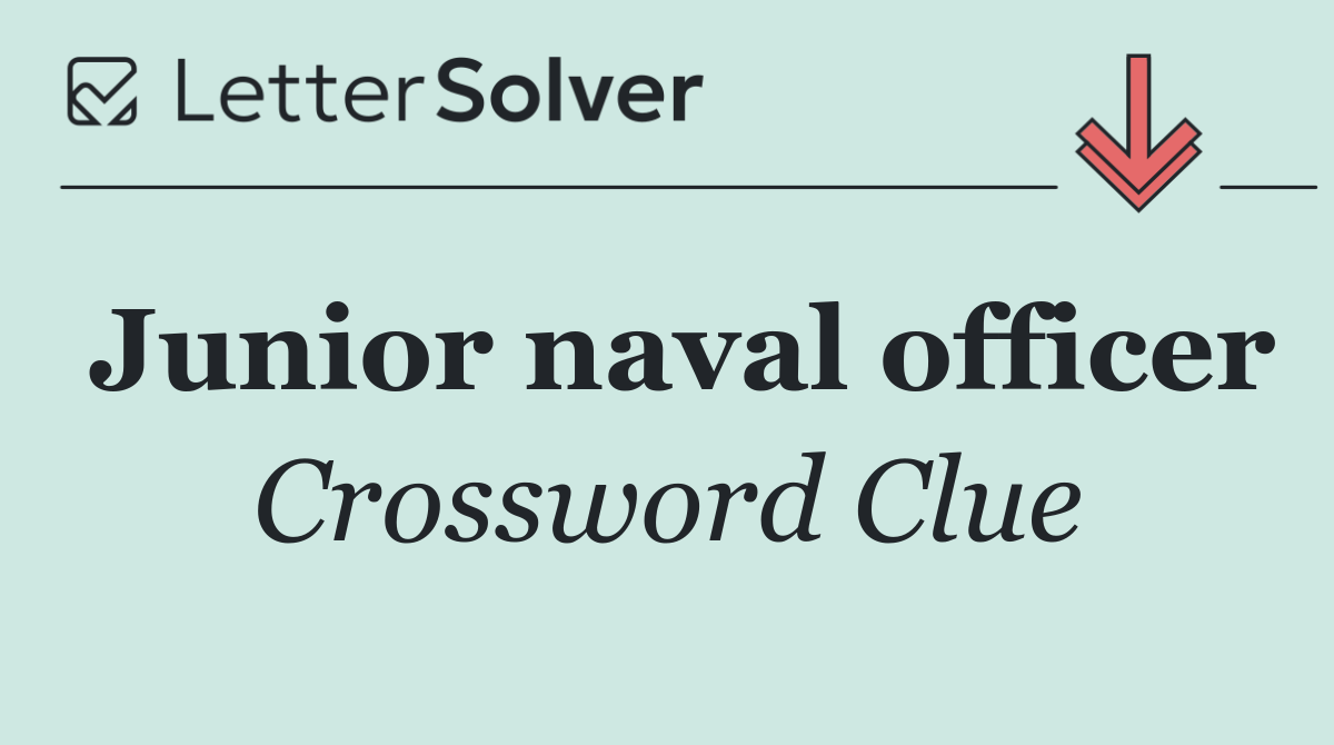 Junior naval officer