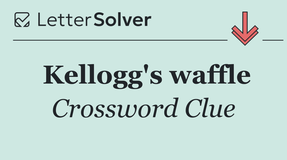Kellogg's waffle
