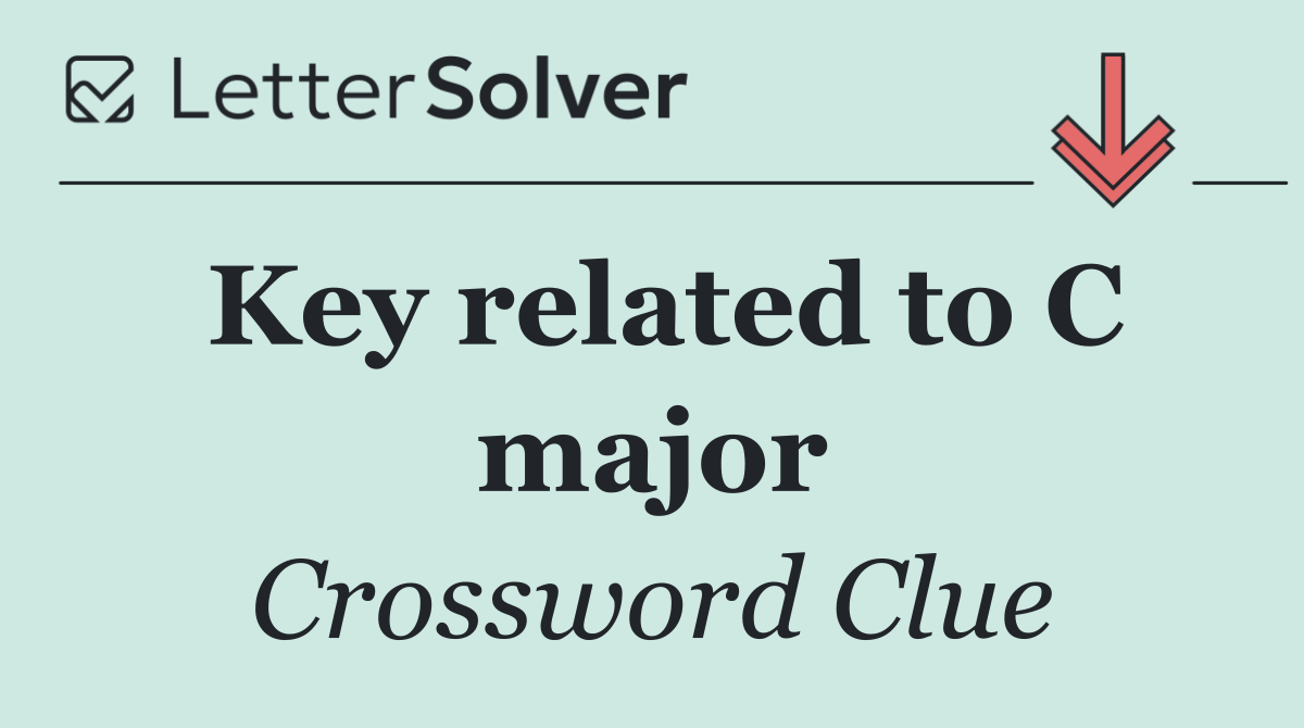 Key related to C major