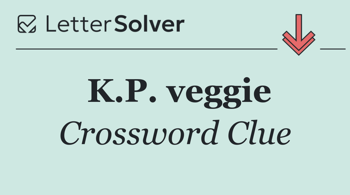 K.P. veggie