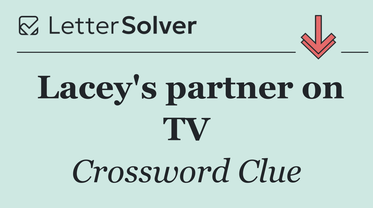 Lacey's partner on TV