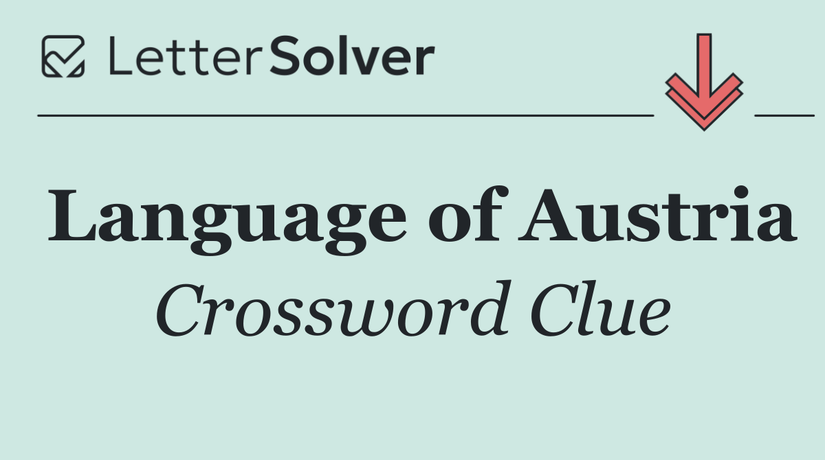 Language of Austria