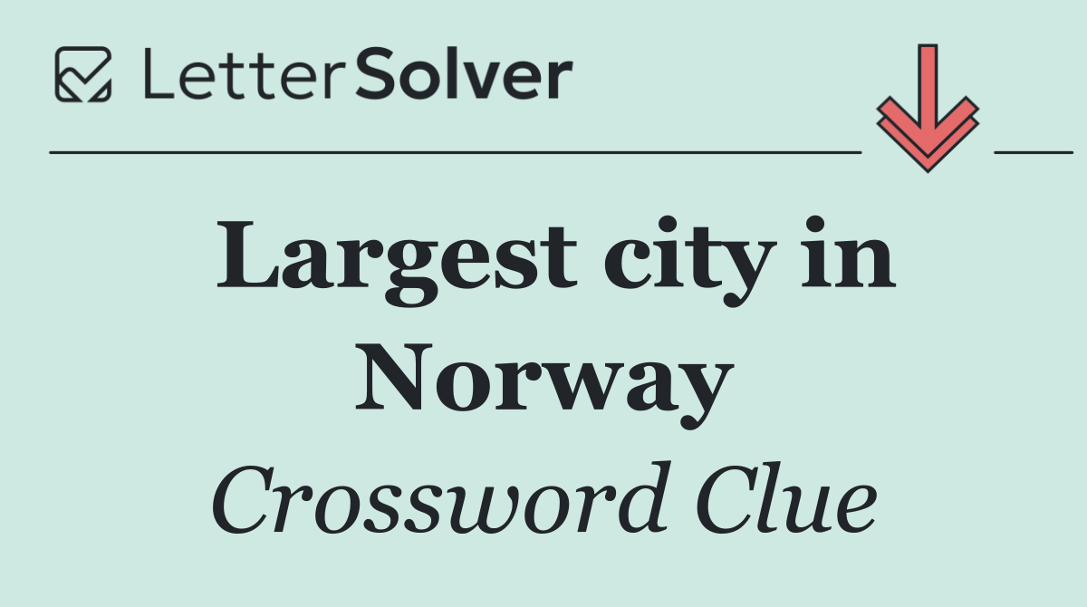 Largest city in Norway