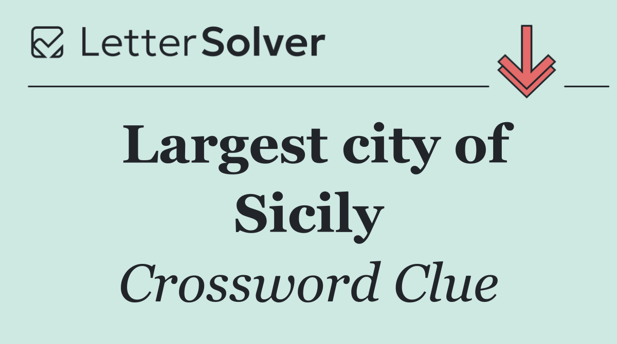 Largest city of Sicily