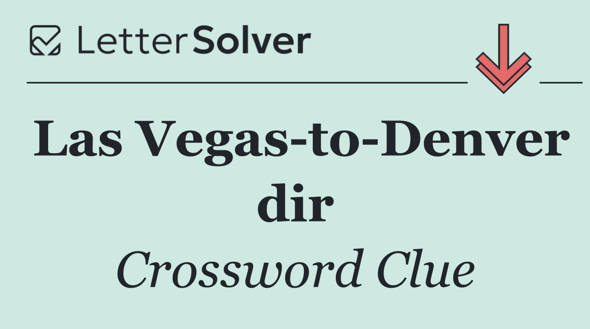 Las Vegas to Denver dir