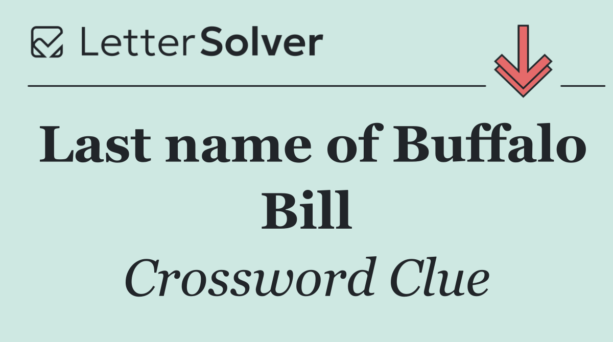 Last name of Buffalo Bill