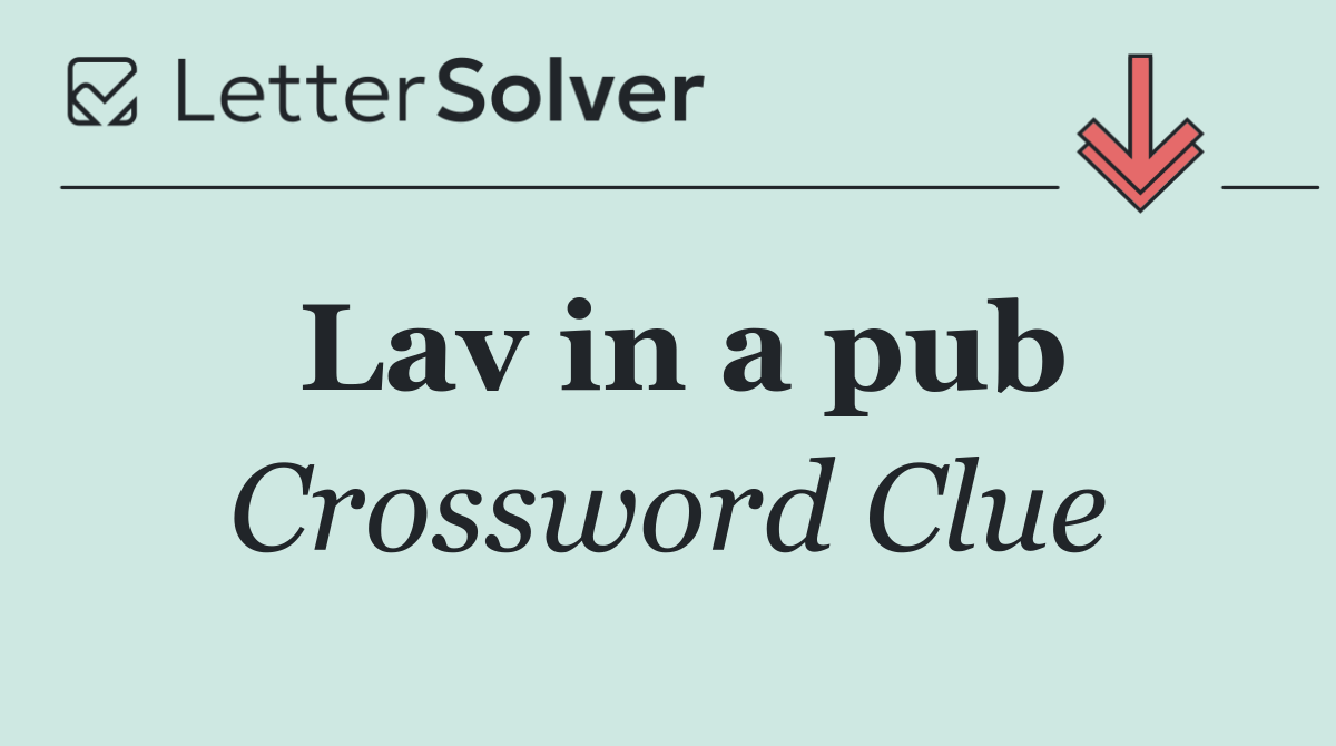 Lav in a pub