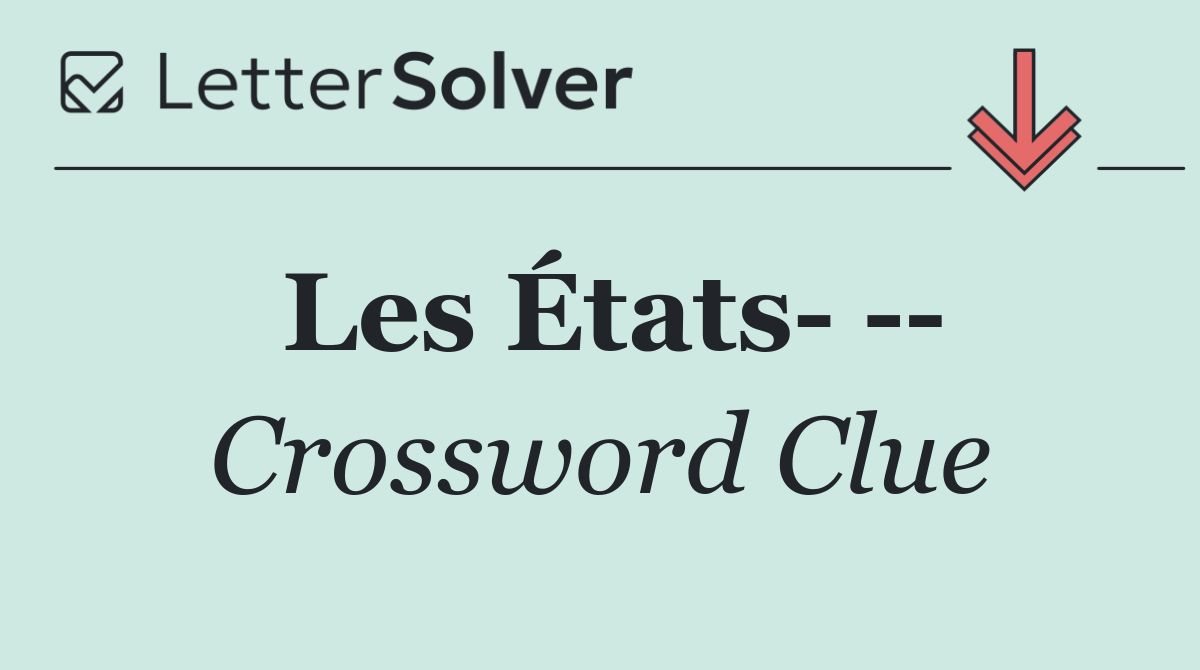Les États    