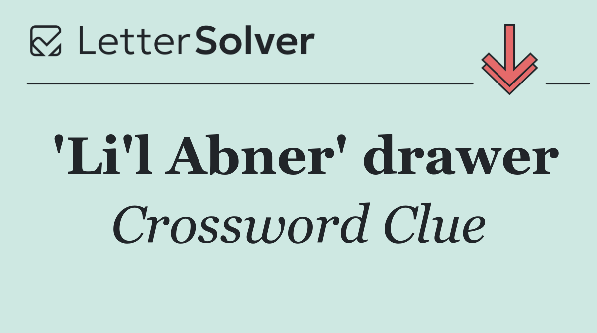 'Li'l Abner' drawer