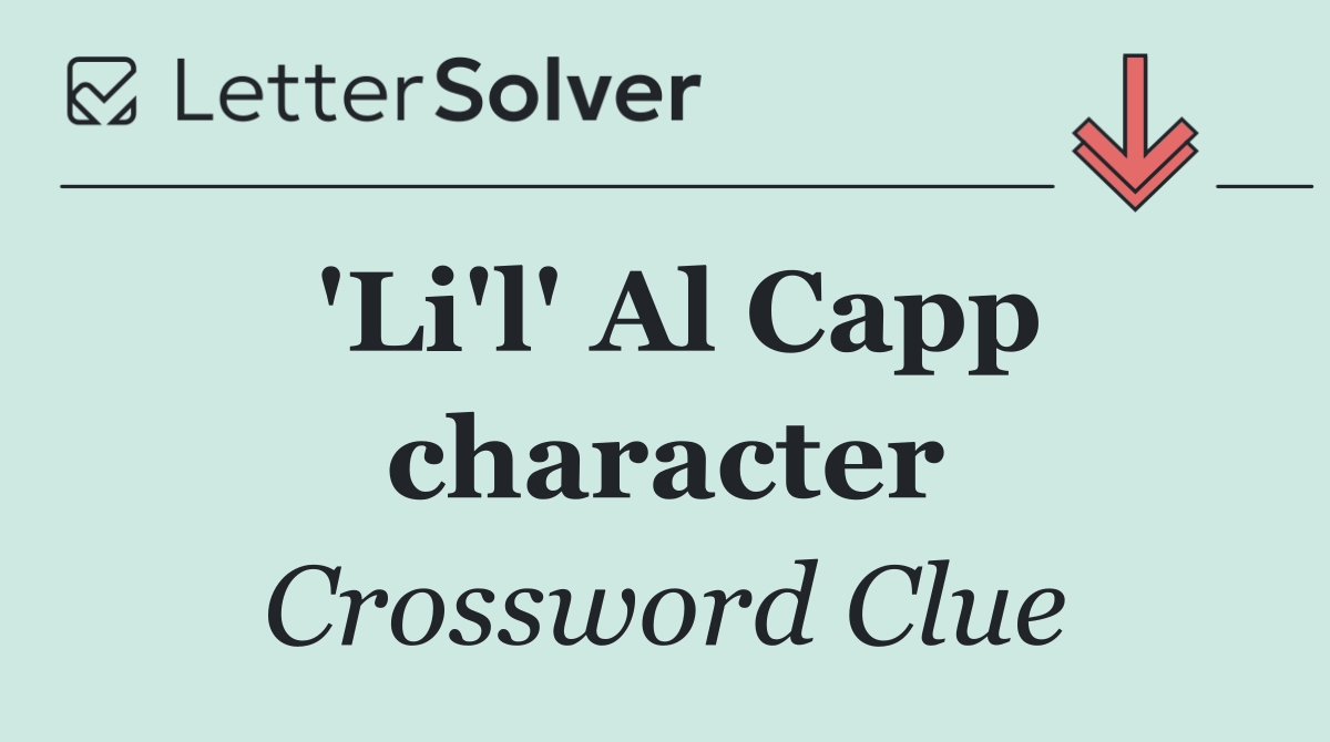 'Li'l' Al Capp character