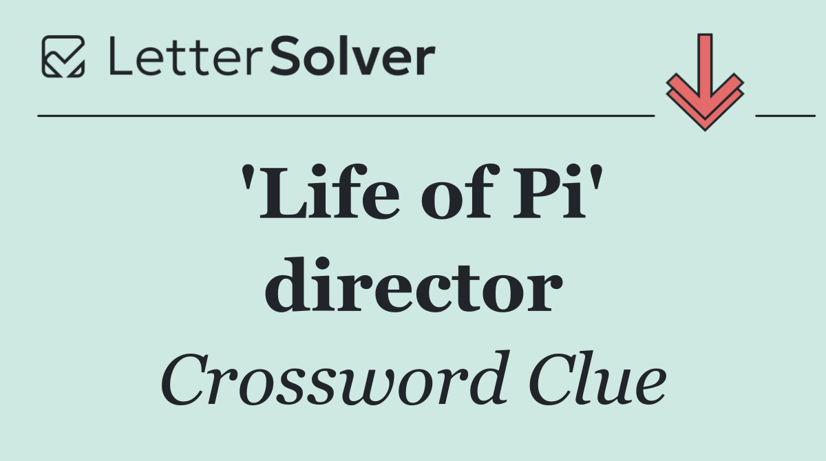 'Life of Pi' director