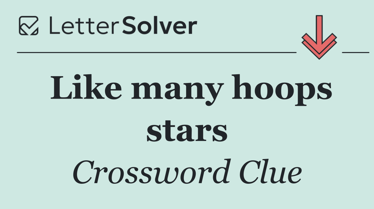 Like many hoops stars