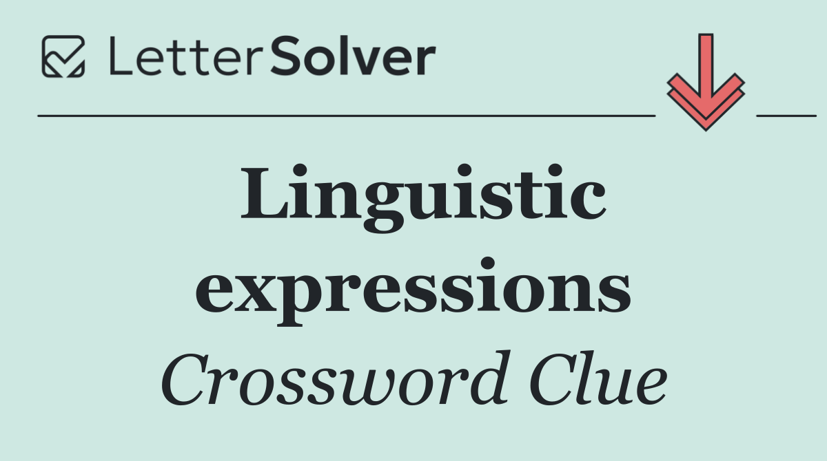 Linguistic expressions