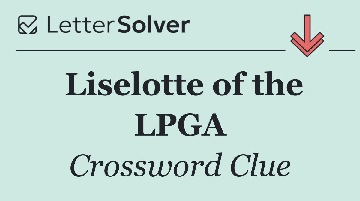Liselotte of the LPGA