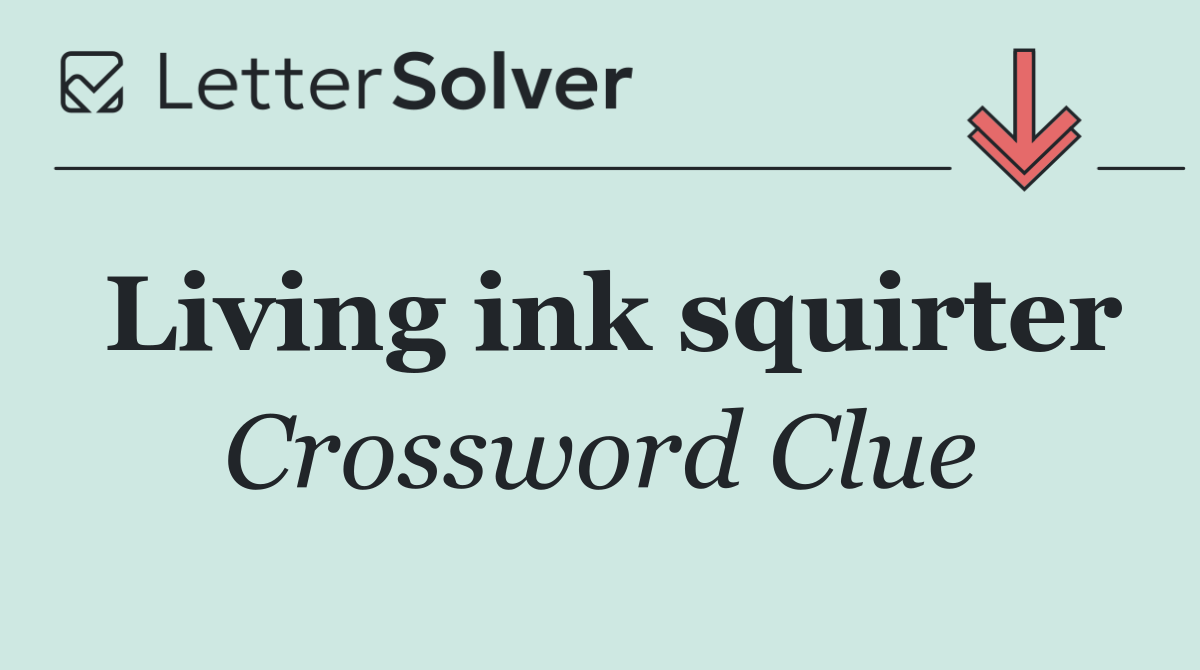 Living ink squirter