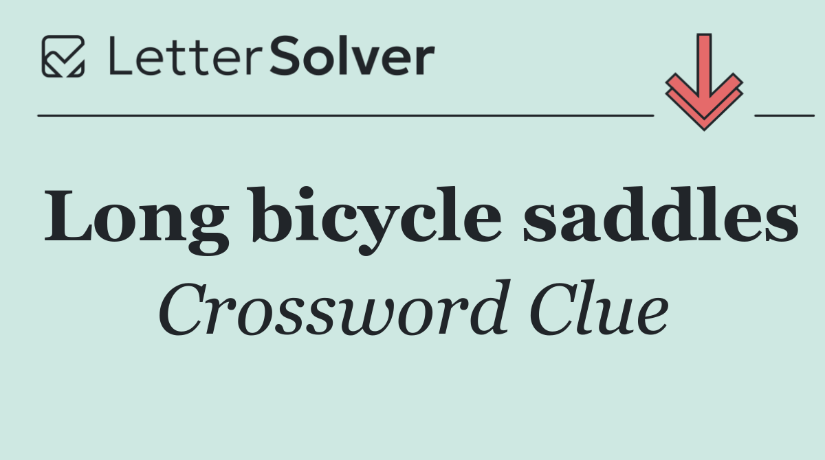 Long bicycle saddles