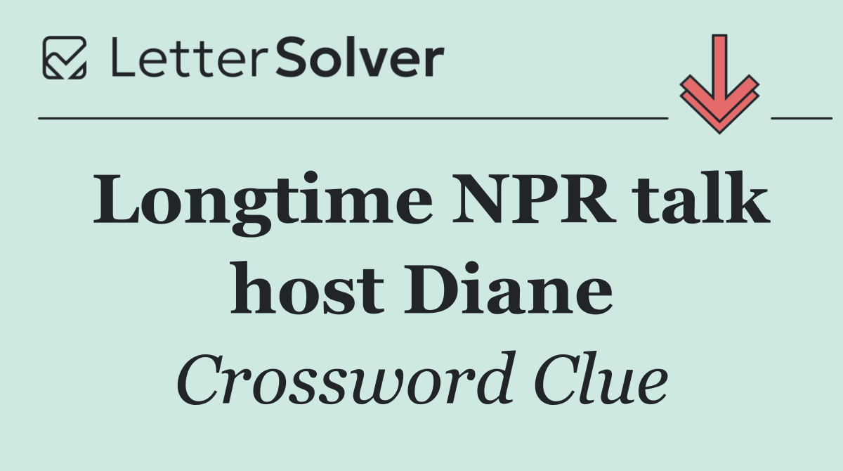 Longtime NPR talk host Diane
