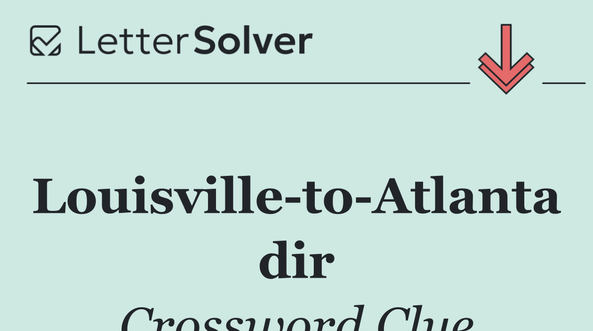 Louisville to Atlanta dir