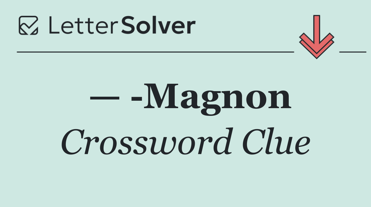 —  Magnon